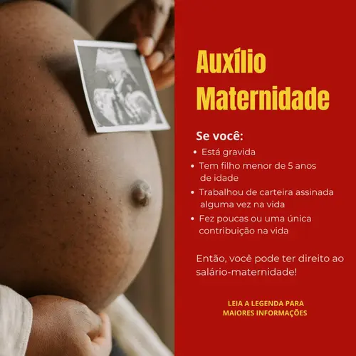 Anúncio Salário-Maternidade 1